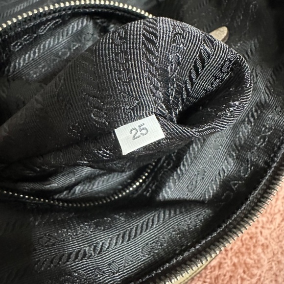 Authentic Prada Brown Cervo Lux Nudo Sparkle Leather Boston Bag. - Picture 13 of 16